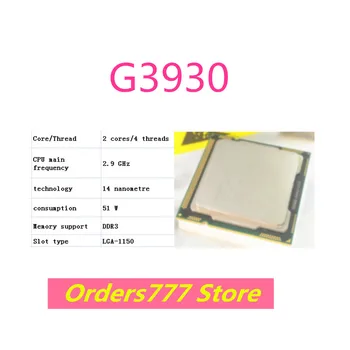 Yeni ithal orijinal G3930 3930 CPU Çift Çekirdekli Dört İplik 1150 2.9 GHz 51 W 14nm DDR3 DDR4 kalite güvencesi