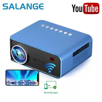 Salange T4 Mini projektör 3600 Lümen Desteği Full HD 1080P LED Projektör Büyük Ekran Taşınabilir Ev Sineması Akıllı Video Beamer