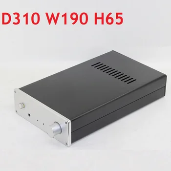 D310 W190 H65 güç amplifikatörü Kaynağı Şasi DIY DAC Dekoder Kabuk Preamp Amp Kulaklık Durumda Alüminyum Hifi Kutusu Arka Yüksek Son PSU