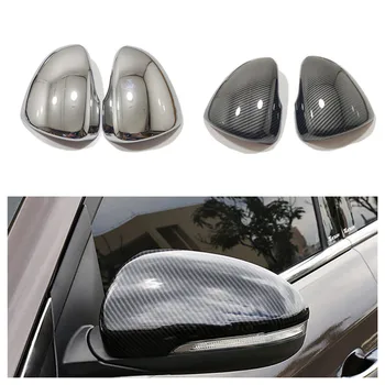 Hyundai Tucson 2015 için 16 17 18 19 2020 ABS Krom Araba Yan Kapı Dikiz Torna Ayna Sticker Kapak Trim Aksesuarları 2 adet