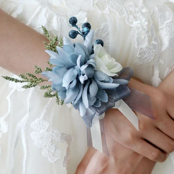 Parti dekor broş klip Düğün Aksesuarları Korsaj Bilek Çiçekler Nedime Çiçek Bilezik