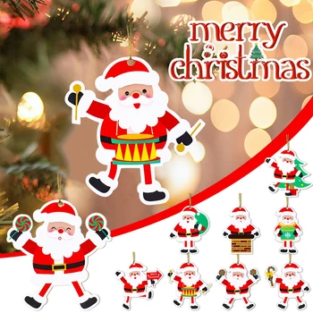 Noel Ağacı Kolye Zencefilli Kurabiye Adam Noel Baba Merry Christmas Dekorasyon 2023 Ev için Navidad Noel Hediyesi Yeni Yıl 2024