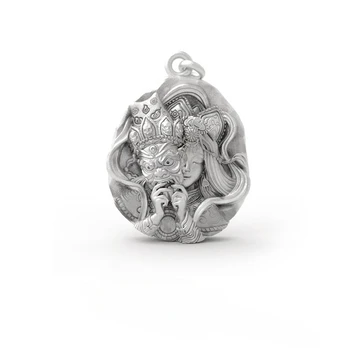 Yeni Stil Gümüş Renk Zakiram Servet Tanrıçası Kolye Kolye Getiren Finansal Şans moda mücevherat Aksesuarları