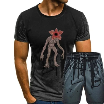 Gerçeklik Glitch Demogorgon erkek tişört erkek t shirt