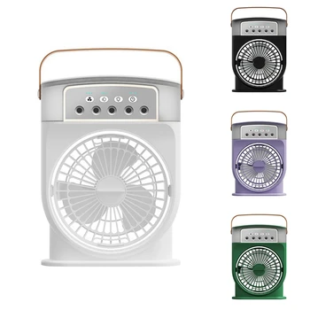 Taşınabilir Klima Fanı 5 Delikli Sprey Hava Soğutma Mini Kişisel Fan Elektrikli Fan Nemlendirici Masa Fanı Ev İçin